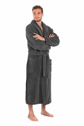 Luxusní unisex župan Athena se šálovým límcem.