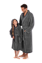 Luxusní unisex župan Athena se šálovým límcem.