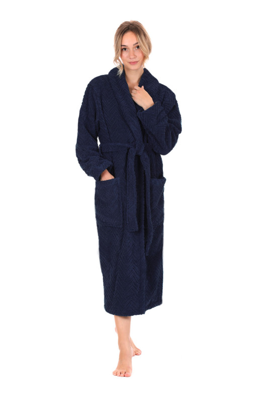 Luxusní unisex župan Athena se šálovým límcem.