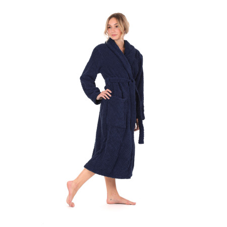 Luxusní unisex župan Athena se šálovým límcem.