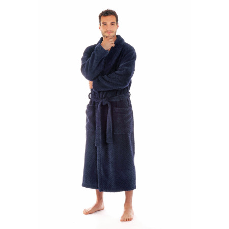 Luxusní unisex župan Athena se šálovým límcem.