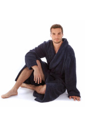 Luxusní unisex župan Athena se šálovým límcem.