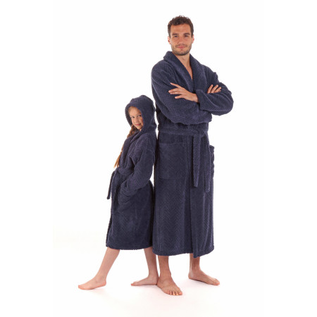 Luxusní unisex župan Athena se šálovým límcem.