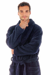 Luxusní unisex župan Athena se šálovým límcem.