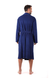 Lehký pánský župan Bari z bavlněného froté nejen na cestování.