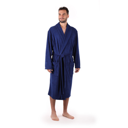 Lehký pánský župan Bari z bavlněného froté nejen na cestování.