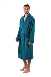 Lehký pánský župan Bari z bavlněného froté nejen na cestování.