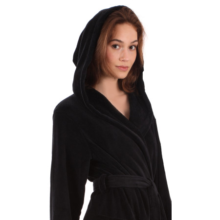 Elegantní dámský župan Tampa Black Beauty pro dokonalý komfort
