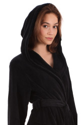 Elegantní dámský župan Tampa Black Beauty pro dokonalý komfort