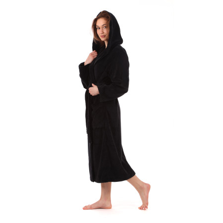 Elegantní dámský župan Tampa Black Beauty pro dokonalý komfort