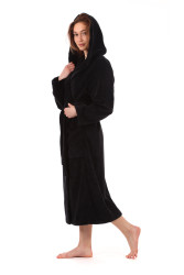 Elegantní dámský župan Tampa Black Beauty pro dokonalý komfort