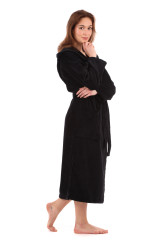 Elegantní dámský župan Tampa Black Beauty pro dokonalý komfort