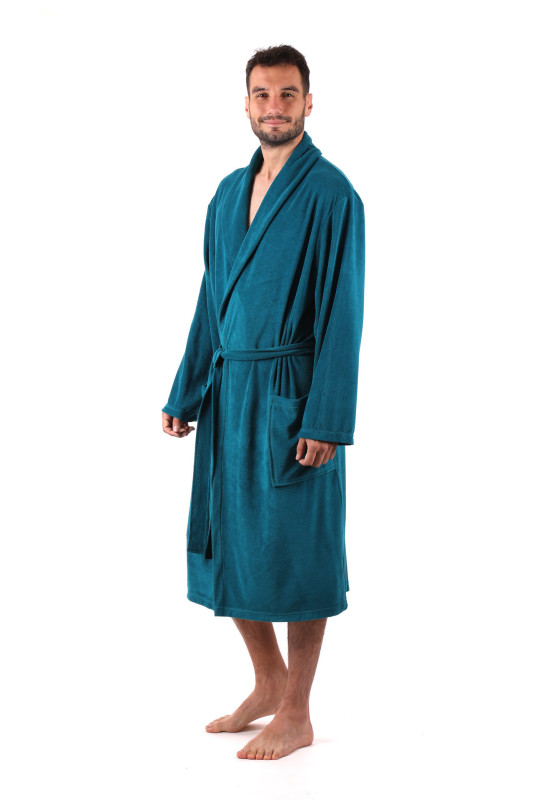 Lehký pánský župan Bari z bavlněného froté ve velikostech 3-6XL.
