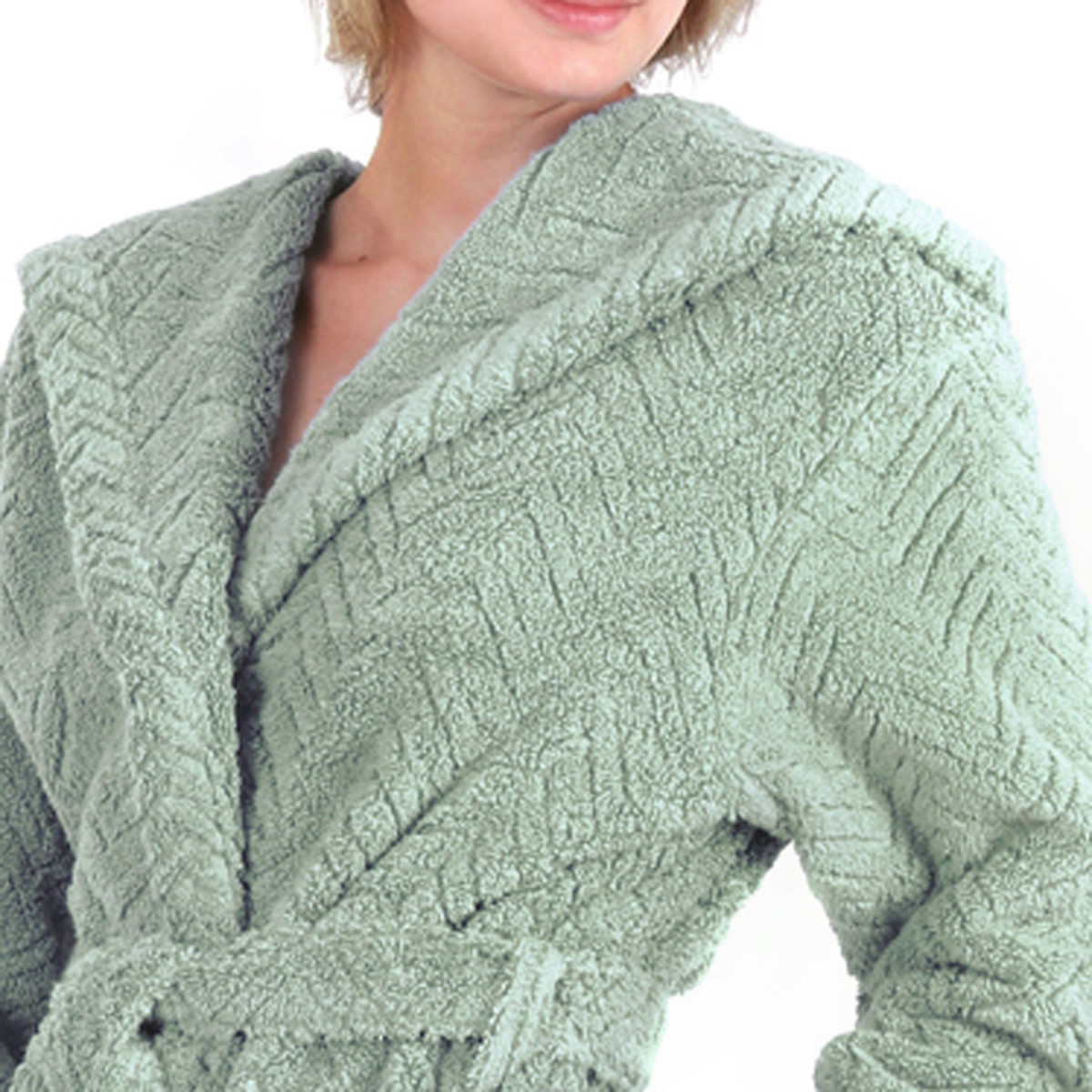 Athena luxusní dámský bavlněný froté župan s kapucí