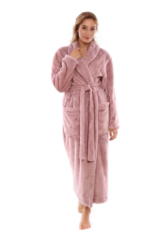 dlouhý dámský župan Lilly, hřejivá měkká náruč pro chvíle pohody